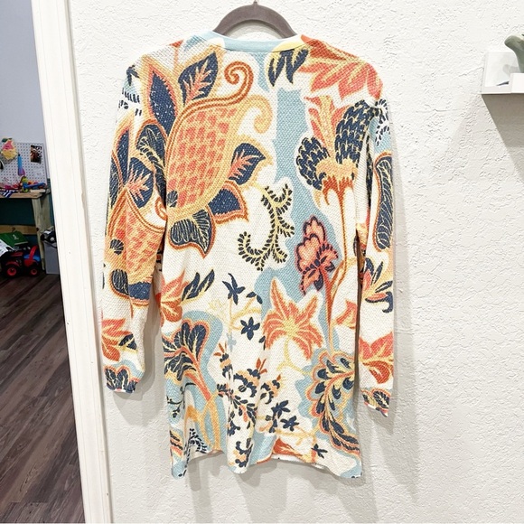 Soft Surroundings Sweater Women's XL Petite XLP Marin Floral Button Cardigan - Picture 2 of 11